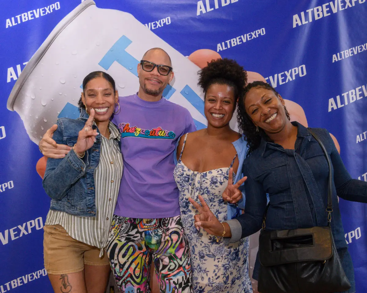 AltBev Expo · attendees at the photo booth